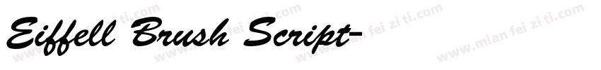 Eiffell Brush Script字体转换